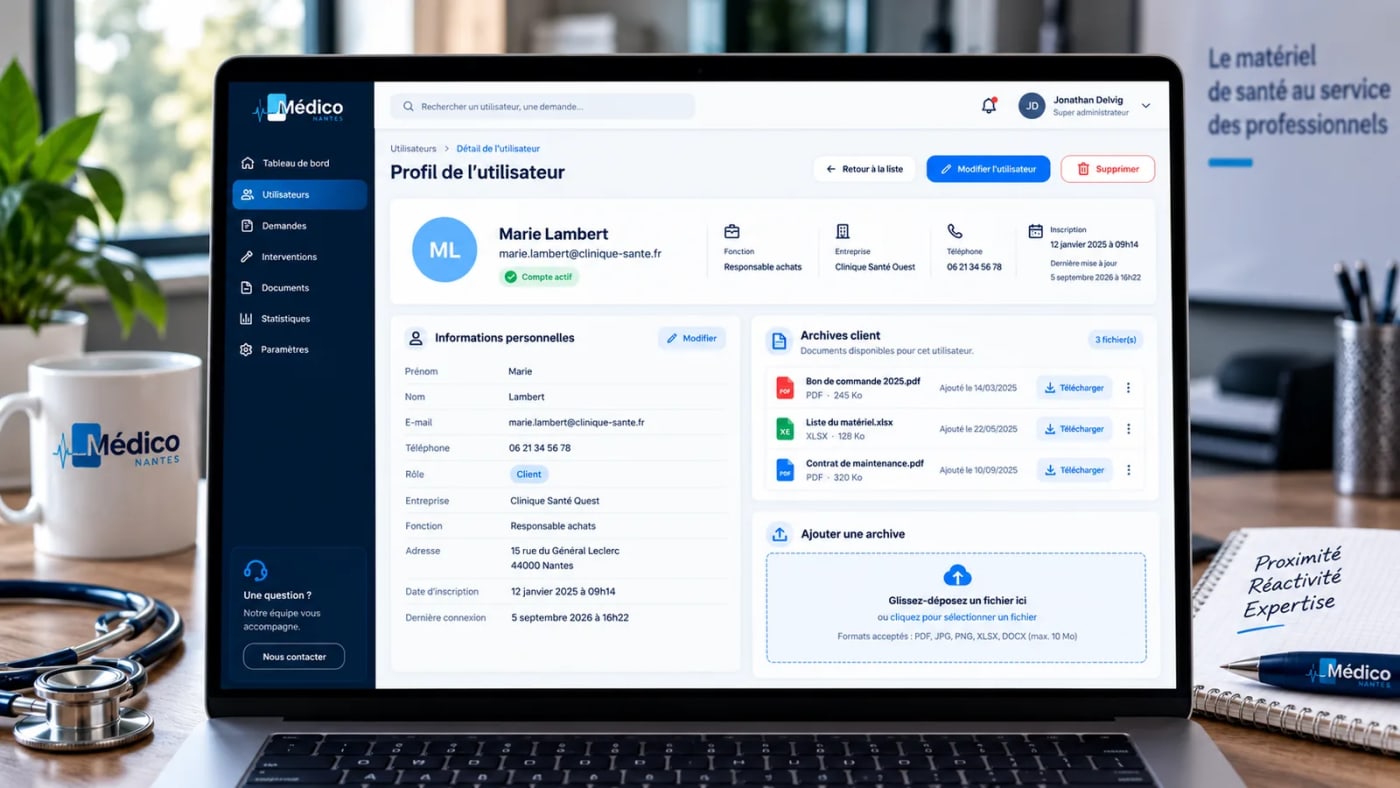 Une gestion centralisée des utilisateurs et documents