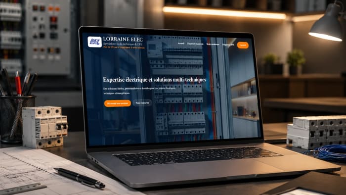 Site internet Lorraine Elec réalisé par TitouWeb