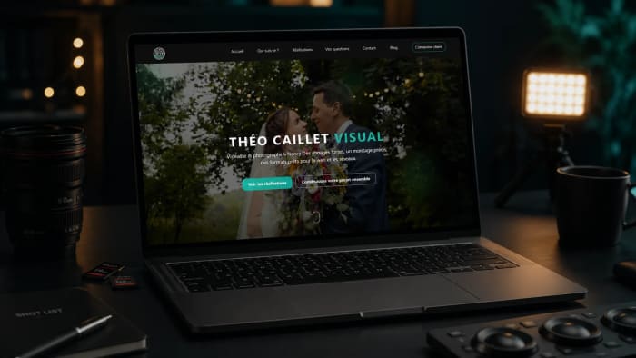 Portfolio Théo Caillet Visual réalisé par TitouWeb