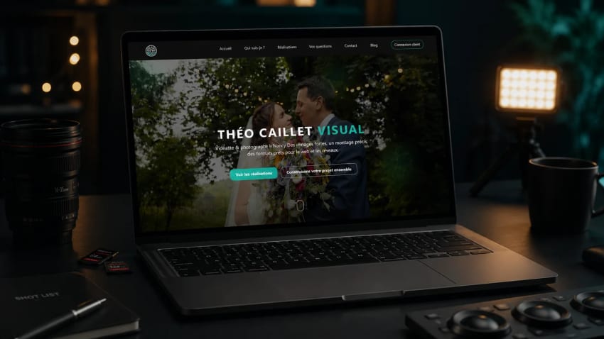 Projet Théo Caillet Visual réalisé par TitouWeb