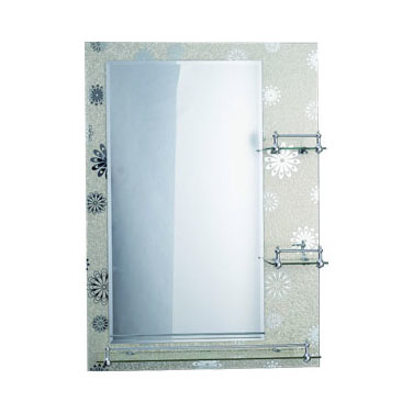 BM-8675 Decorative Bathroom Mirror with Glass Shelf