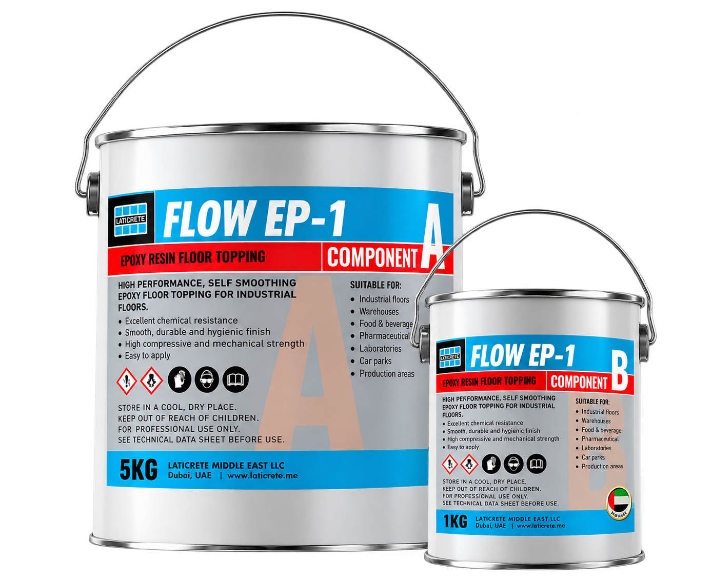 LATICRETE FLOW EP1 Epoxy Grout – Silver Grey (Single Kit)
