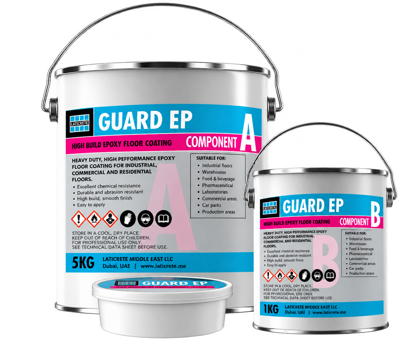 LATICRETE Guard Epoxy Grout – Silver Grey (Single Kit)
