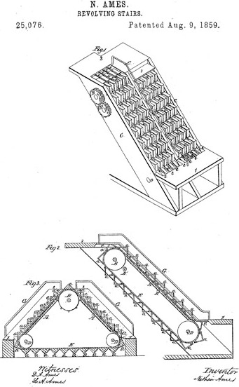 Escalera mecánica histórica