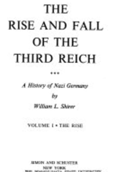 The Rise and Fall of the Third Reich