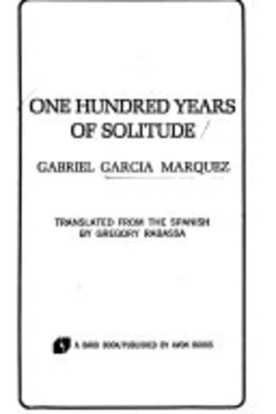 One Hundred Years of Solitude