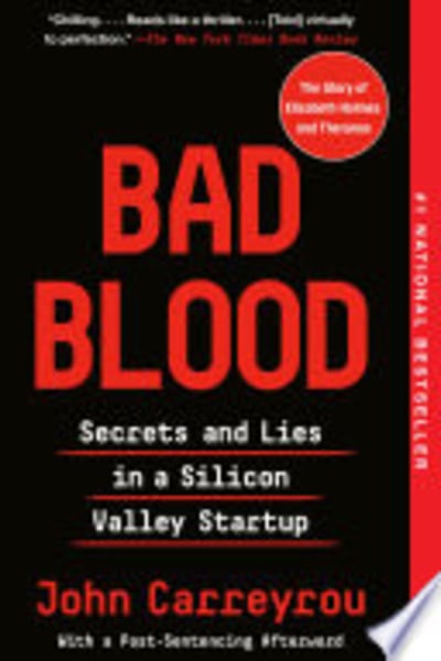 Bad Blood by John Carreyrou — book cover