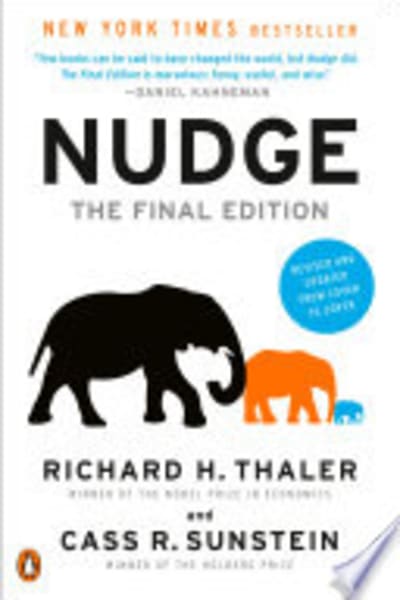 Nudge by Richard Thaler & Cass Sunstein — book cover