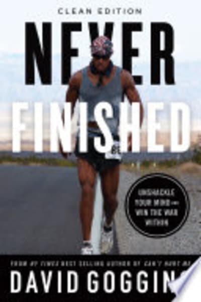 Never Finished by David Goggins — book cover