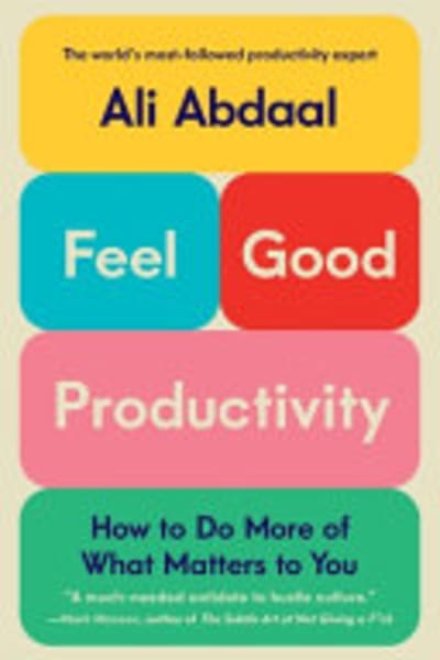 Feel-Good Productivity by Ali Abdaal — book cover