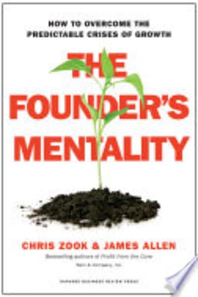 The Founder’s Mentality by Chris Zook & James Allen — book cover