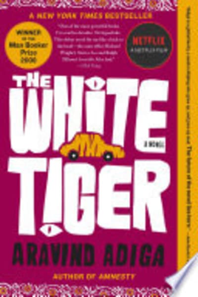 The White Tiger by Aravind Adiga — book cover