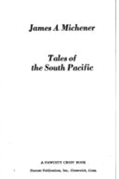 Tales of the South Pacific by James A. Michener — book cover