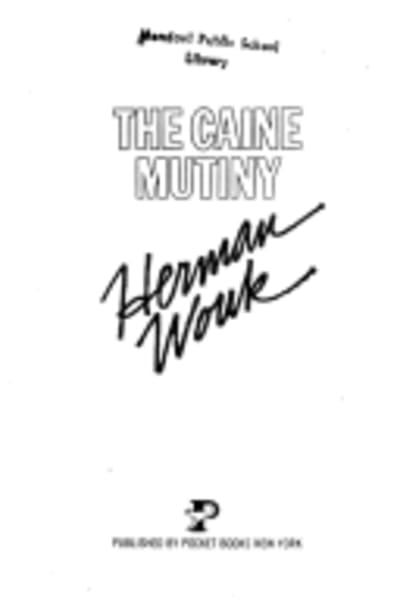 The Caine Mutiny by Herman Wouk — book cover