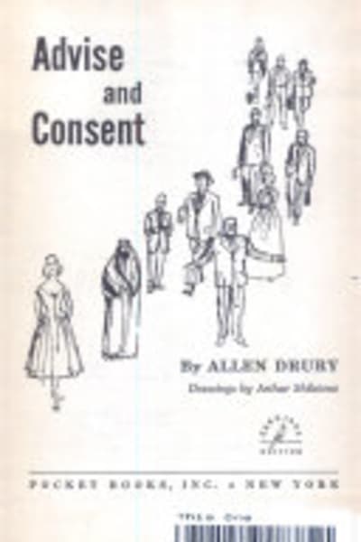 Advise and Consent by Allen Drury — book cover