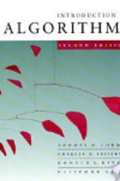 Introduction to Algorithms by Cormen, Leiserson, Rivest & Stein — book cover