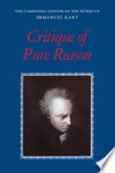 Critique of Pure Reason by Immanuel Kant — book cover