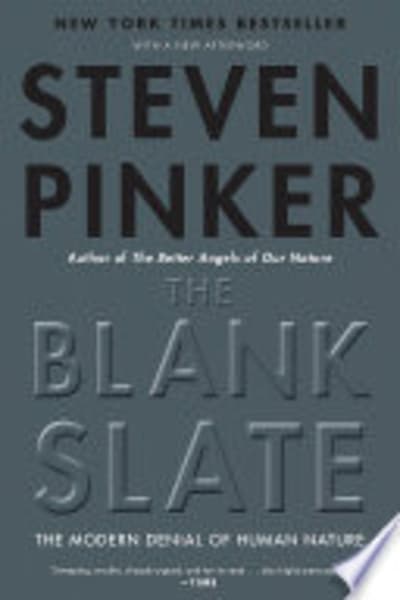 The Blank Slate by Steven Pinker — book cover