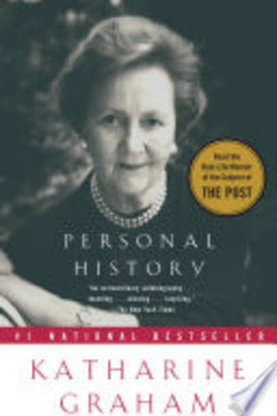 Personal History by Katharine Graham — book cover