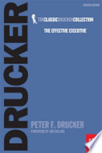 The Effective Executive by Peter Drucker — book cover