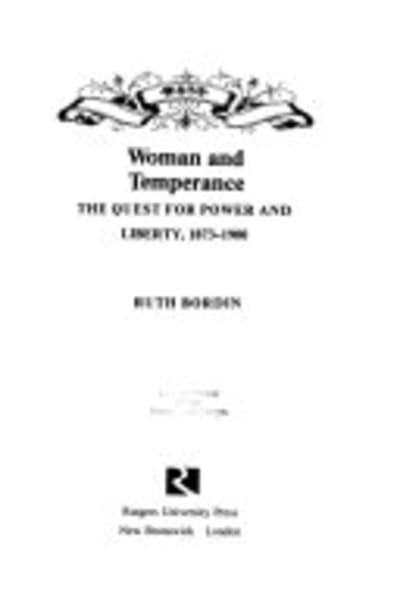Woman and Temperance by Ruth Birgitta Anderson Bordin — book cover