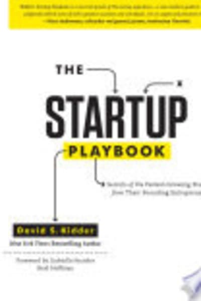The Startup Playbook by David Kidder — book cover
