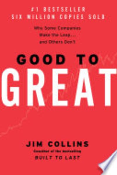 Good to Great by Jim Collins — book cover