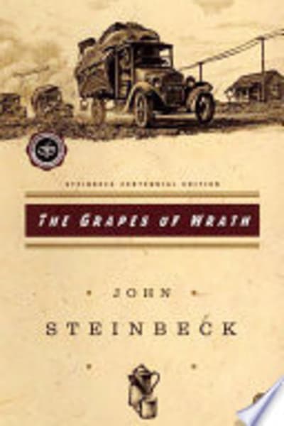 The Grapes of Wrath by John Steinbeck — book cover