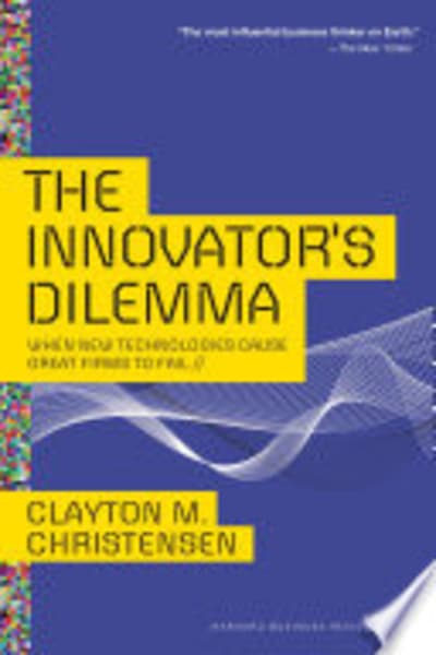The Innovator's Dilemma by Clayton Christensen — book cover