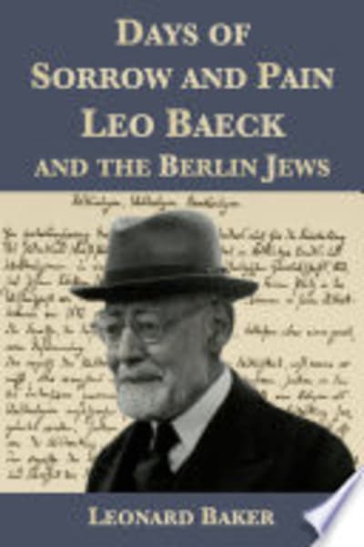 Days of Sorrow and Pain by Leonard Baker — book cover