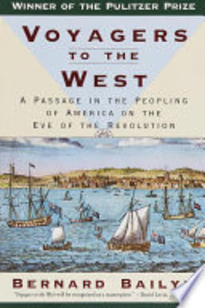 Voyagers to the West by Bernard Bailyn — book cover