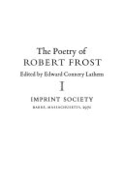 Collected Poems by Robert Frost — book cover