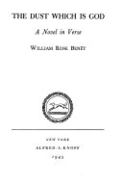 The Dust Which Is God by William Rose Benét — book cover