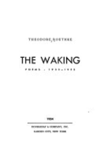 The Waking by Theodore Roethke — book cover