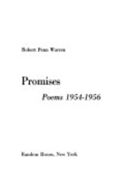 Promises: Poems 1954-1956 by Robert Penn Warren — book cover