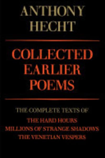 The Hard Hours by Anthony Hecht — book cover