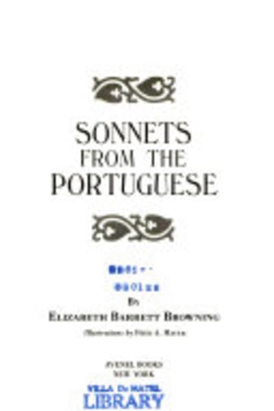 Sonnets from the Portuguese by Elizabeth Barrett Browning — book cover