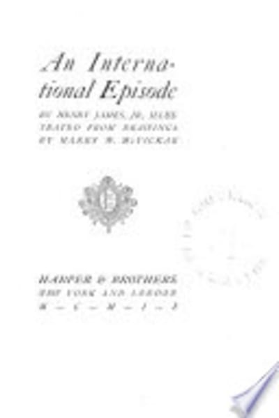 An International Episode by Henry James — book cover