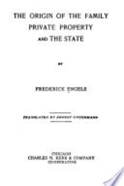 The Origin of the Family, Private Property, and the State by Friedrich Engels — book cover