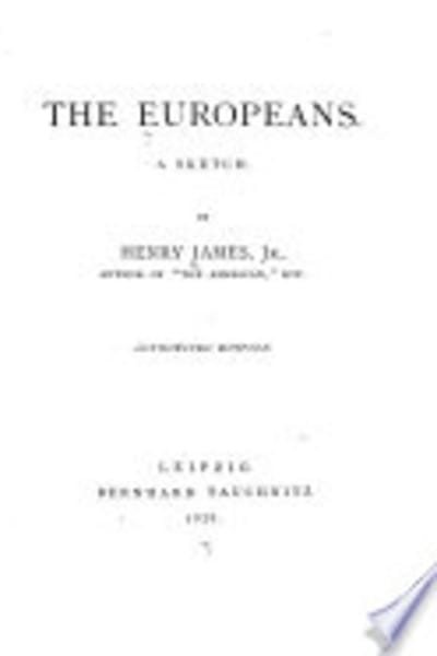 The Europeans by Henry James — book cover