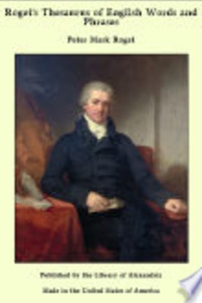Roget's Thesaurus by Peter Mark Roget — book cover