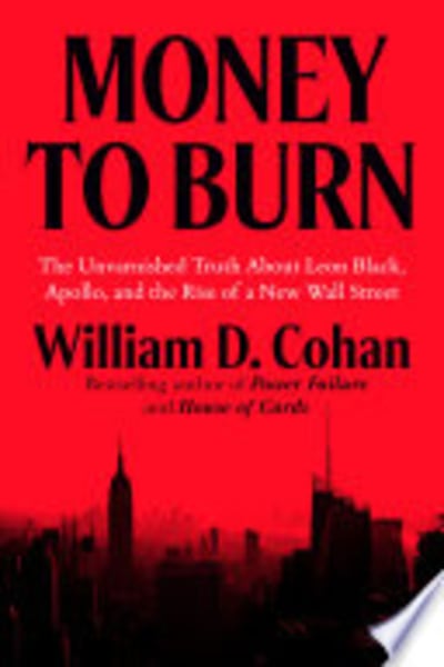 Money to Burn by William D. Cohan — book cover