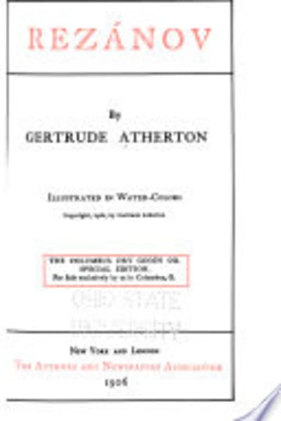 Rezanov by Gertrude Franklin Horn Atherton — book cover