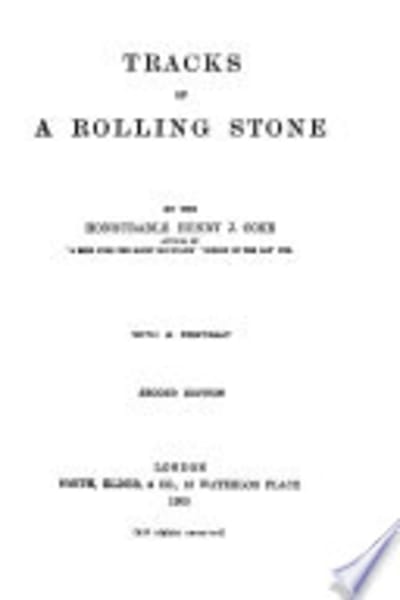 Tracks of a Rolling Stone by Henry J. (Henry John) Coke — book cover