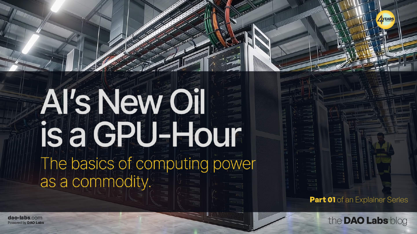 Part 1 of our Compute as an Asset series: what compute means, how GPU-hours trade like oil, and why it matters to Social Miners.