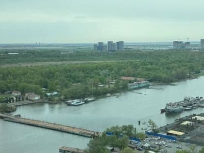 В Ростове собрали понтонный мост на Зеленый остров