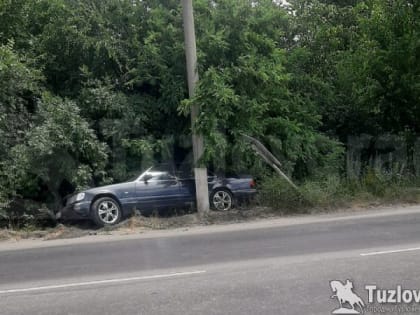 В Новочеркасске водитель в наркотическом опьянении вылетел с дороги в кювет