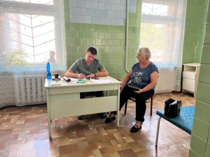 В Херсонской области врачи РостГМУ проводят диспансеризацию населения