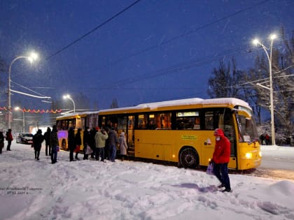 С 31 декабря по 9 января: составлены графики работы автобусов и троллейбусов в Волгодонске