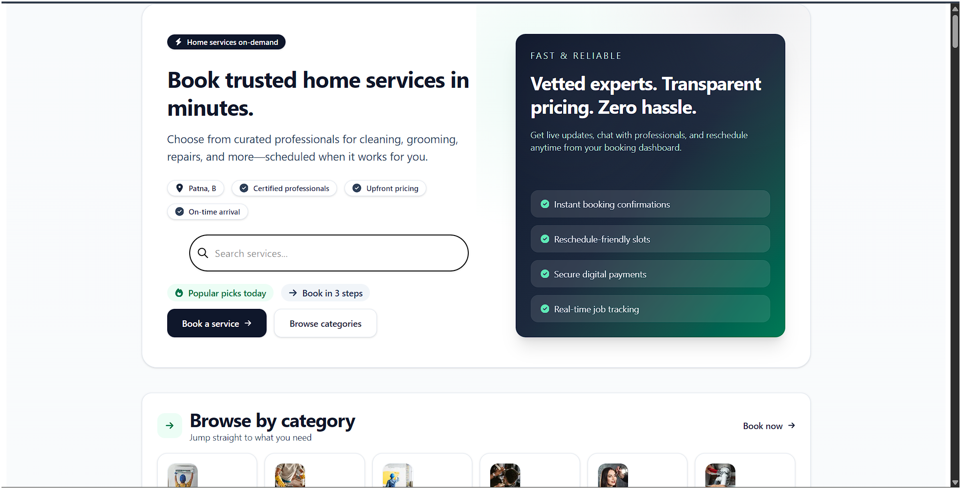 vrober start-up website